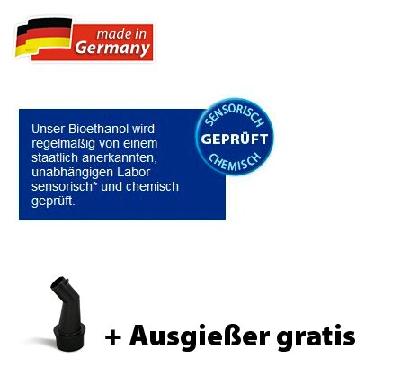 20L (2x10L) Bioethanol 96,6% – Markenprodukt BioFair® – geprüfte Laborqualität - 2