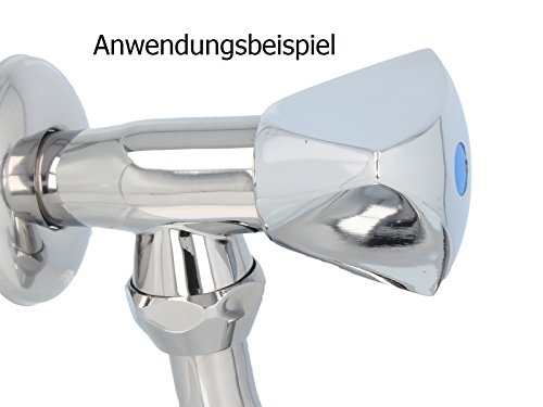 tecuro S-Auslauf für Wand-Armaturen verchromt, Länge 200 mm – 3/4″ Anschluss, konisch dichtend für Ø 18 mm Aufnahme - 5