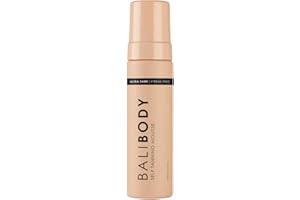 Bali Body Mousse Self-Tanning | Natural Looking Perfect Bronzed Shade | Streak-Free Green Based Tinted Self-Tanner | Falso Tan For All Skin Types - Dark/Ultra Dark, 200 ml/6,7 fl oz