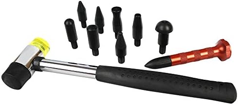 MONIFISH Paintless Tools Dent Repair Removal Kit Pen with 9 Heads Tools Set for Auto Car Dent Repair