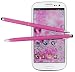 Produktbild tomaxx 2X Pink Stylus Pen Eingabestift mit Kugelschreiber Kompatibel mit Samsung Galaxy M10, Galaxy M20, Galaxy A40, Galaxy A50, Galaxy A70, Galaxy S10, Galaxy S10e, S10 Plus