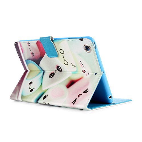 iPad Mini 3 Hülle, Deenor Colorful Classic Design PU Leder Stand Schutzhülle Hülle für Apple iPad Mini 1/2/3 Generation. (Cute cake) - 5