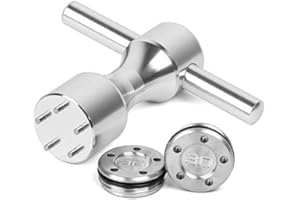 Gofotu Golf Weight 2pcs 5g/10g/15g/20g/25g/30g/35g/40g/45g Golf Weights Wrench Kit Compatible with Titleist Scotty Cameron Putter Newport (2pcs 25g+Wrench)