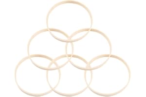 LIOOBO 10pcs 20cm Diameter Dream Catcher Ring Round Wooden Bamboo Hoop DIY Craft Tools