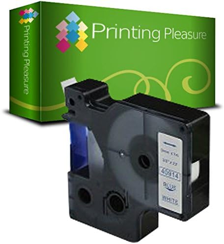 Compatible Dymo D1 40914 Blue on White (9mm x 7m) Label Tape for DYMO Label Manager LM100+, LM110, LM120P, LM150, LM160, LM200, LM210D, LM220P, LM260D, LM280, LM300, LM350, LM360D, LM400, LM450, LM450D, LMPC II, LMPnP, LMPnP Wireless, Execu Label Label Point LP100, LP150, LP200, LP250, LP300, LP350, LP400, LP450 Label Makers