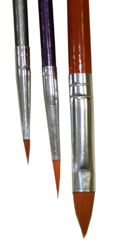 Eulenspiegel Schmink Profipinselset (1x 3 Stück) - 3