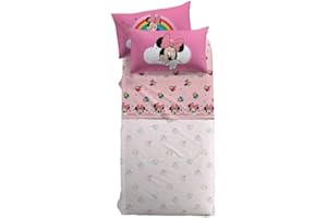 CALEFFI Disney - Completo-lenzuola Minnie Rainbow Ragazza Singolo