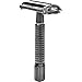 Jagen David ® B30 - Butterfly Double Edge Razor Safety Razor Fits All Double Edge Razor Blades unique Christmas gift for him (Titanium)