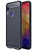 Price comparison product image TTVie Case for Xiaomi Redmi Note 7 / Note 7 Pro, Ultra Slim Flexible TPU Shock Absorption and Carbon Fiber Bumper Protective Cover Case for Xiaomi Redmi Note 7 / Note 7 Pro 6.3" Smartphone, Dark Blue