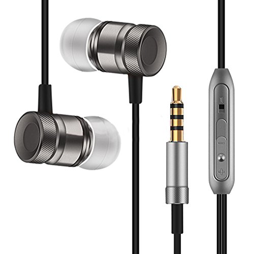 Juârez Acoustics JAW500 METAL Earphones Headphone Headset Super Heavy Bass With Mic, Volume Control with Noice Cancellation, Carbon Fibre Diaphragm,...