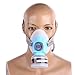 Produktbild LAIABOR Gasmaske Atemschutzmaske Aktivkohle chemikalien Staubschutz Lackierer Dämpfe Atemschutz Filter