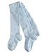 FALKE Unisex Baby Family Plain Tights, Blue (Powder Blue), 9-12 Months (Manufacturer Size:74-80)