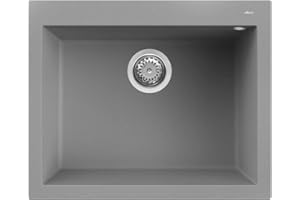 ELLECI LGQ11048 | Lavello da incasso GRANITEK QUADRA 110 | Colore : Cemento