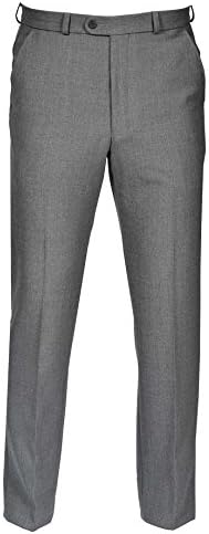 Gurteen Cologne Stretch Flannel Trouser. 36inch Waist 33inch, Granite
