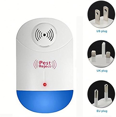 Electronic Pest Repeller Ultrasonic Electromagnetic Pest Repeller For Pest Control - Cockroach, Mice, Rodents, Spiders, Flies, Mosquitos, Ants, Fleasrodents,1Pack
