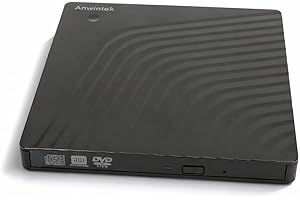 Dpofirs External DVD Drive Box, USB 3.0 Protable CD DVD RW Burner for 11 10 8 7 Laptop, Mac Pro Air, Black
