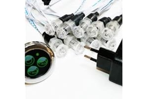 Desineo Lot x 9 luminaires chromothérapie étanches IP68 12V pour tous milieux humides