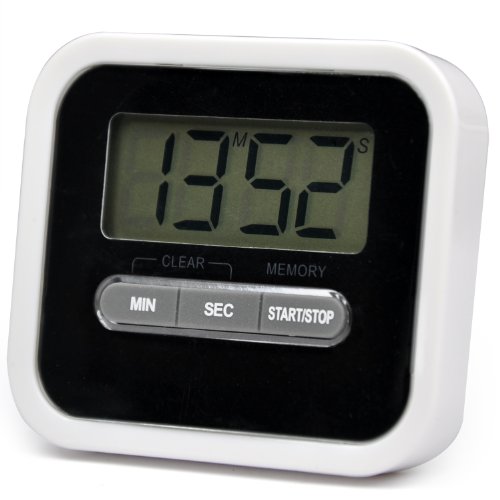 TRIXES Digitaler Küchentimer, Stoppuhr, Alarm, Countdown, Magnet, Ständer, Sport-Piepser