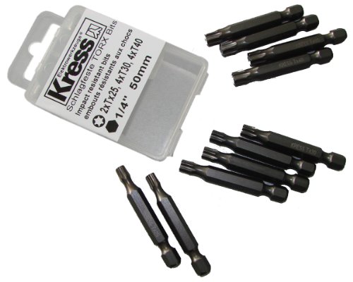 Kress 98044002 Schlagfeste Torx Bits 1/4 Zoll 50 mm lang Systembox schlagfeste Bits - 2