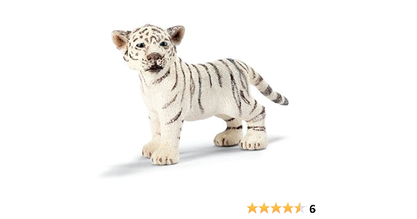 Schleich Figurine Animaux Bebe Tigre Blanc Debout Amazon Fr Jeux Et Jouets