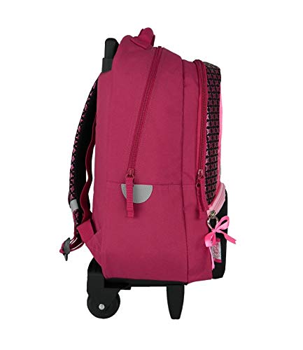 SAC A DOS A ROULETTES ROSE-CYBEL CHEVAL