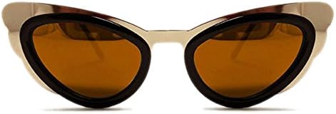 Spitfire Apex Sunglasses Cat Eye Frame Metallic Aviator Shades