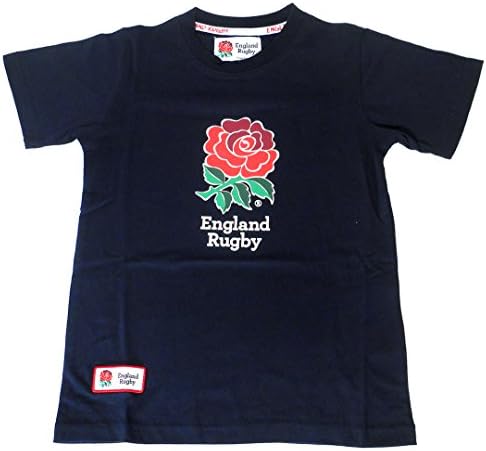 England RFU Rugby Kids Large Logo T-Shirt - Navy | 2017/18 Season (7-8 years)