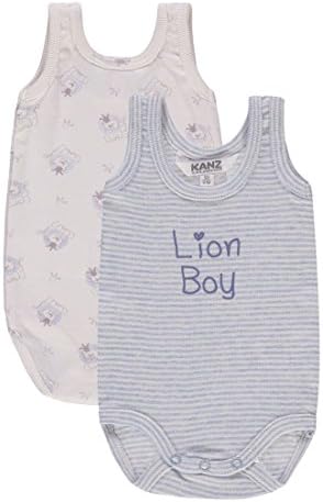 Kanz Boy's 1722973 Bodysuit, Mehrfarbig (2 Pack 8142), 3-6 Months