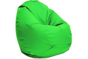 ‎BRUNI Bruni Kinder-Sitzsack Classico S in Grün – Sitzsack mit Innensack für Kinder, Abnehmbarer Bezug, lebensmittelechte EPS-Perlen als Bean-Bag-Füllung, aus Deutschland