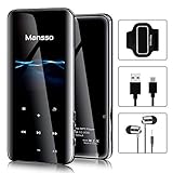 Mansso Lecteur MP3 MP4 HiFi Bluetooth Lecteur Audio numérique 2.4' TFT Écran 8G SD Carte 128G 70 STD Lecture vocale FM Radio Recorder E-Book Reader