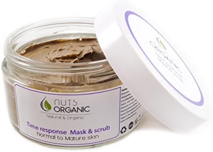 Nuts Organic - ORGANIC FACE MASK &amp; SCRUB WITH MOROCCAN GHASSOUL (RHASSOUL) CLAY - TIME RESPONSE MASK &amp; SCRUB 200g