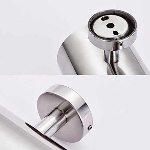 Auralum® Toilettenbürste Bürste Edelstahl Bürstenhalter Garnitur WC-Bürste Klobürste WC - 5