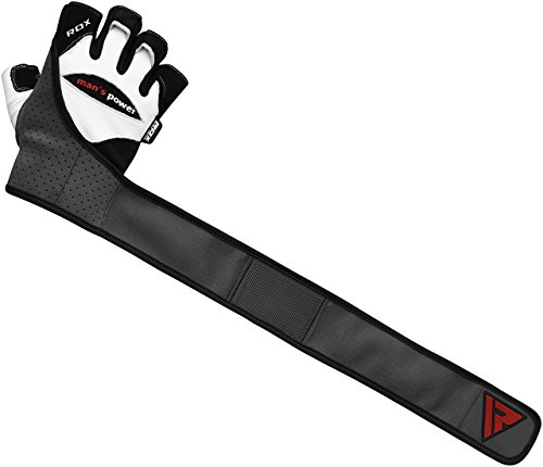 RDX Rindsleder Fitness Handschuhe Gewichtheben Sport Trainingshandschuhe Gym Workout Bodybuilding - 4