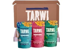 Tarwi 100% Natural Lupins Mixed Pack High Protein Keto Snack Low Sugar Pouches Plant Protein Low Carbs High Fibre Vegan Snacks Marinated Lupini Beans - 3 x 70g Pouches