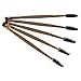 Bluelans® 5 x Professional Dual Precision Eyebrow Brushes, Flat Angled Eye Brow Brush with Spoolie Makeup Tool
