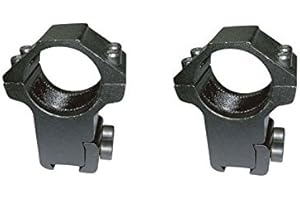OUTLETDELOCIO Par monturas Altas para Visor telescopico de 1" (25,4mm) de diametro y 11mm de Anchura de Carril (estandar carabina perdigon).