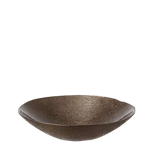 Leonardo Como Schale 32 Bronzo, Glas, braun 32 x 32 x 7.5 cm