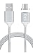 Produktbild Magnet | Ladekabel | Datenkabel | Schnellladekabel | Nylon ( Micro USB SILBER ) 1M 2.4A für Android Samsung Galaxy S6 S7 Edge Note HTC Nokia Nexus Sony Xperia Z5 Z4 Huwai P8 P9 Nokia Kindel Windows Tablet Handy