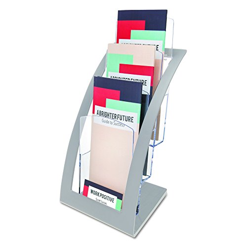 Deflect-o - Soporte para folletos color plateado 33x15 5x17cm Deflect-o - Soporte para folletos color plateado 33x15 5x17cm