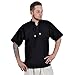 Produktbild Elbenwald Mittelalter Hemd Herren Kurzarm schwarz mit Stehkragen und Schnürung Baumwolle, Schwarz, 3XL