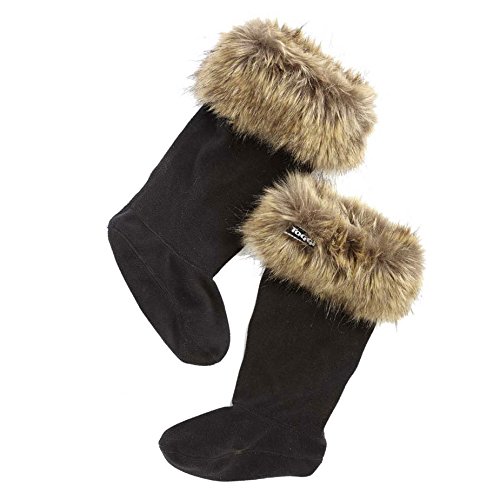 Toggi-Shellburne-Sockliner-Fauxfur-Boot-Liner-Black-Small
