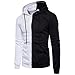 Produktbild Herren Langarm Hoodie Sweatshirt Tops Jacke Männer Mantel Outwear (L, Weiß)