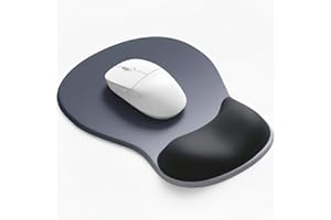 Giecy Tappetino Mouse con Poggiapolsi Gel,Ergonomico Mouse Pad con Base Antiscivolo per Casa e Ufficio(Gradiente Blu-Grigio Scuro)
