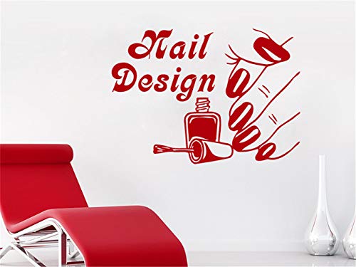 Preisvergleich Produktbild Wandaufkleber Kinderzimmer wandaufkleber 3d Nagelstudio Wandtattoo Mädchen Nägel Design für Nagelstudio