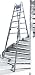 Produktbild ILLER-LEITER Geis&Knoblauch Treppenhausleiter 61407 MultiFT 2x7 Sprossen Sprossenleiter 4039665012413