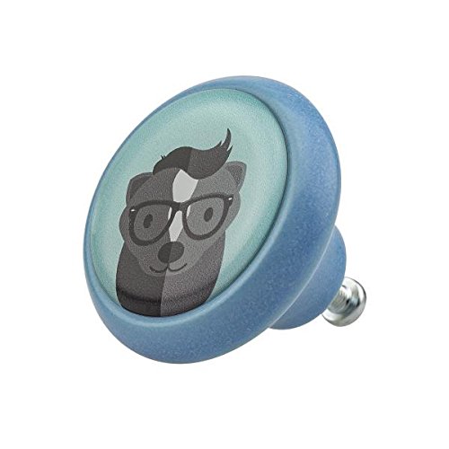 Ceramic Knob 03305B Animals Owl Horse Pirate Ship Car Astronaut Duck Fox Smiley Fairy Tale Seal - Furniture Vintage Home Decor Cupboard Handles Door Knobs Cabinet Drawer Pulls Nursery