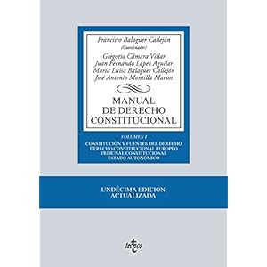 Manual de Derecho Constitucional: Vol. I: Constitución y fuentes del Derecho. Derecho Constitucional Europeo.