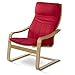 @home by Nilkamal Occasional Chair (Glossy Finish, Red) RS.5500.00