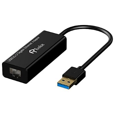 Rankie Réseau Adaptateur USB, Rankie Très Rapide Adaptateur USB 3.0 to RJ45 USB 3.0 vers 1000 Mbps Gigabit Ethernet Adaptateur Réseau (Noir)