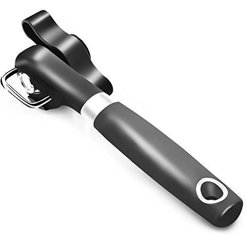 Dosenöffner, PEMOTech® Professionelle Ergonomische Gerundete Ecke (Manuelle Seitengeschnittene Dosenöffner), Sharp-Easy-Turn Design mit Weichem Griff, Hochwertiger Küchendose und Deckelheber, Welches das Essen Nicht Berührt